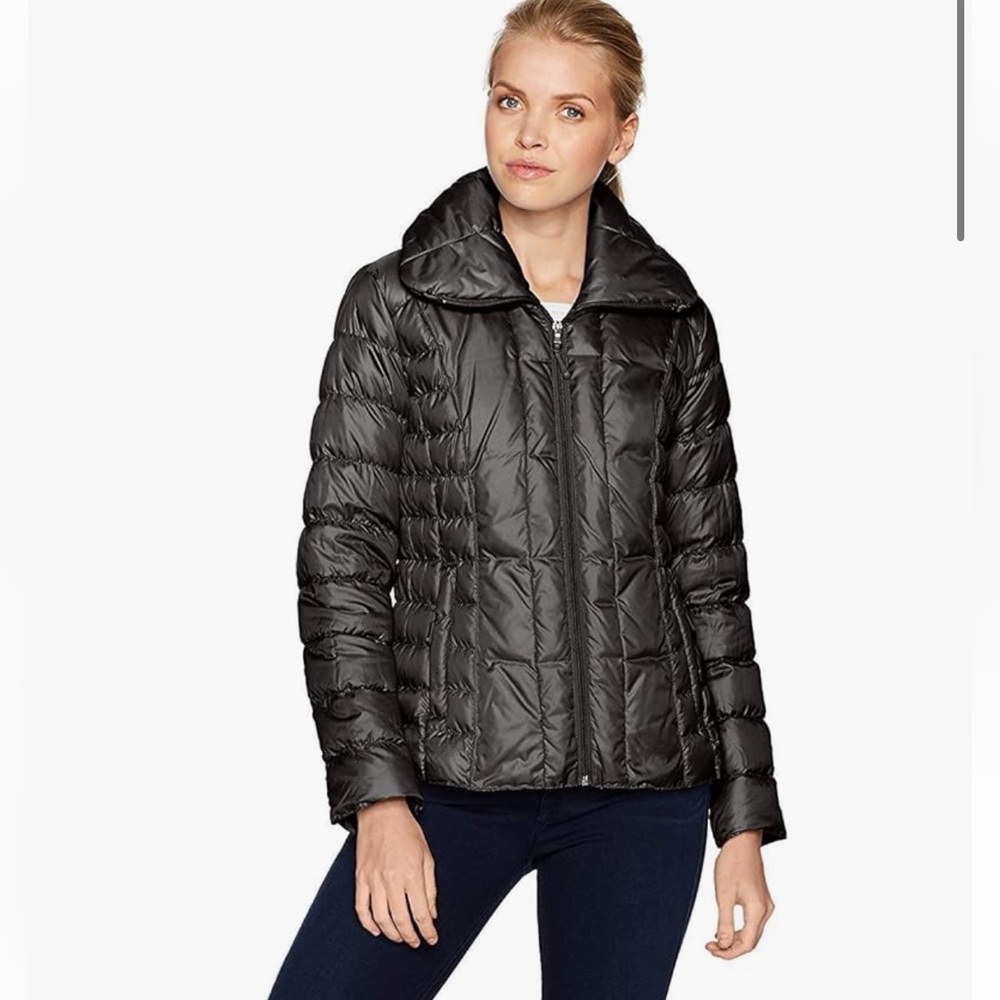Kenneth Cole Reaction Packable Light Wt Duck Down Puffer Jacket S w MEASUREMENTS